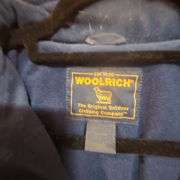 Woolrich Blue Full Zip Wool Jacket Outdoor Apparel Womens L - Picture 3 of 3